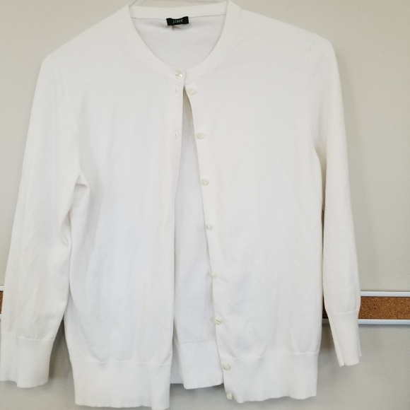 White Cardigan | Jcrew Cardigan - Picture 1 of 3